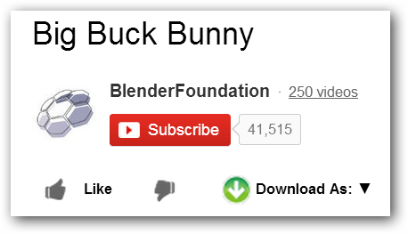 Elegant button to grab videos for offline use